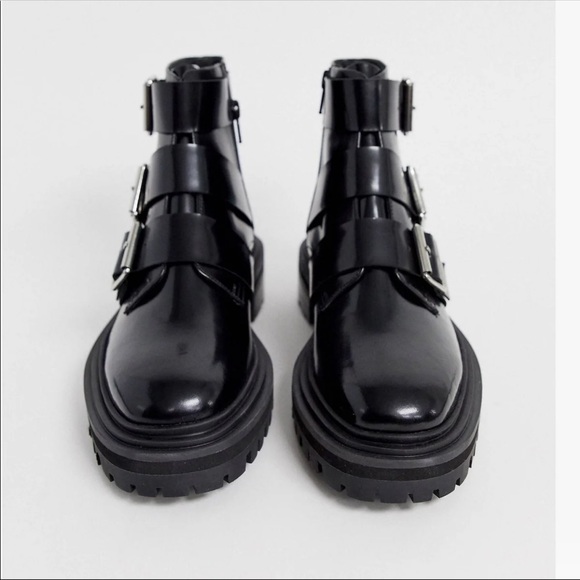 Leather Biker Boots - Picture 4 of 5